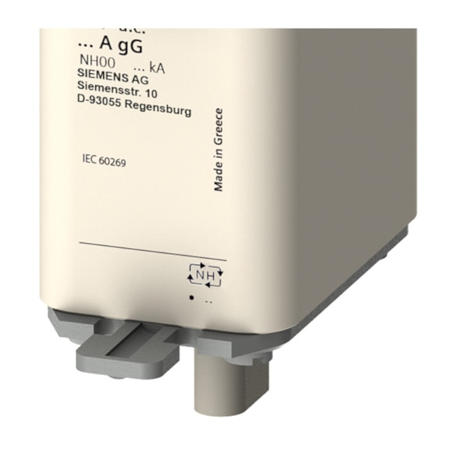 Fusível NH 00 gL/gG Retardado 160A 120kA em 500Vca 3NA3836 SIEMENS-9eb36731-277f-4788-8ddb-65328f61821f