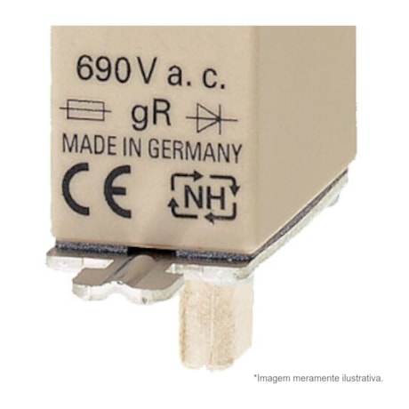 Fusível NH 000 gS Sitor Ultra Rápido 16A 100kA em 690Vca 3NE18130 SIEMENS-3d8cf4dc-e8b3-49ab-833d-79b7db9c08dc
