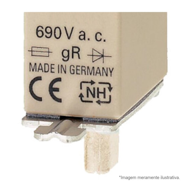 Fusível NH 000 gS Sitor Ultra Rápido 16A 100kA em 690Vca 3NE18130 SIEMENS-0c2be622-1b19-47d2-86ab-78d4070c2286