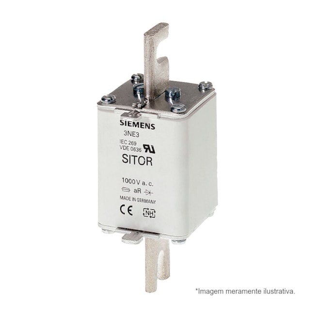Fusível NH 1 aR Sitor Ultra Rápido 160A 100kA em 1000Vca 3NE3224 SIEMENS-49d16164-e8b8-418b-ae4e-4e117db0b3e4