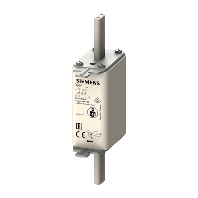 Fusível NH 1 gL/gG Retardado 63A 120kA em 500Vca 3NA3122 SIEMENS-4023a38f-246d-4b0a-9ff1-426cad48a48b