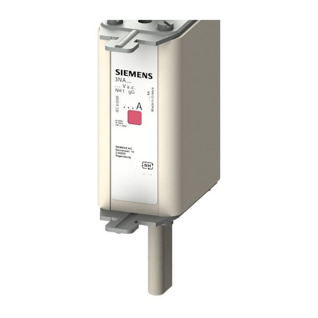 Fusível NH 1 GL/GG Retardado 63A 120KA em 500VCA 3NA7122 SIEMENS-c78343dd-8bd5-416e-bfbe-b7e13f90f8a1
