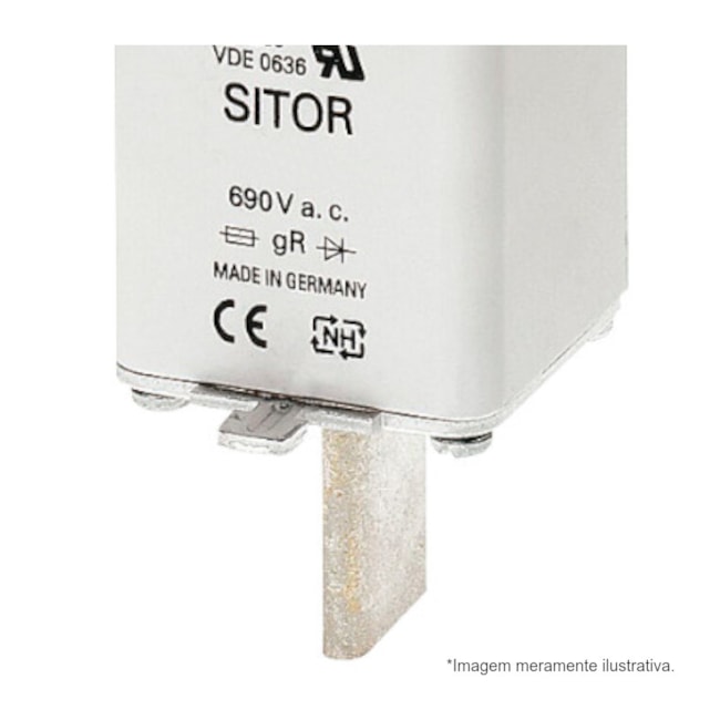 Fusível NH 1 gS Sitor Ultra Rápido 250A 100kA em 690Vca 3NE12270 SIEMENS-085ad815-f723-4839-9fb5-1b443996c46a