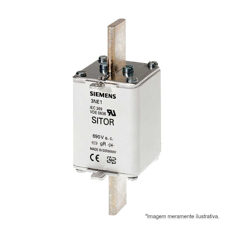 Fusível NH 1 gS Sitor Ultra Rápido 250A 100kA em 690Vca 3NE12270