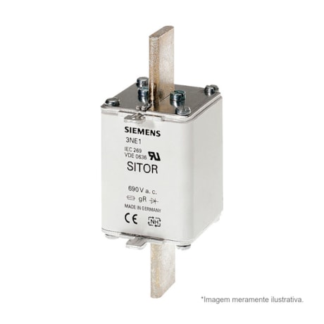 Fusível NH 1 gS Sitor Ultra Rápido 250A 100kA em 690Vca 3NE12270 SIEMENS-97ad5f01-775c-4c16-9c84-b769202e67bd