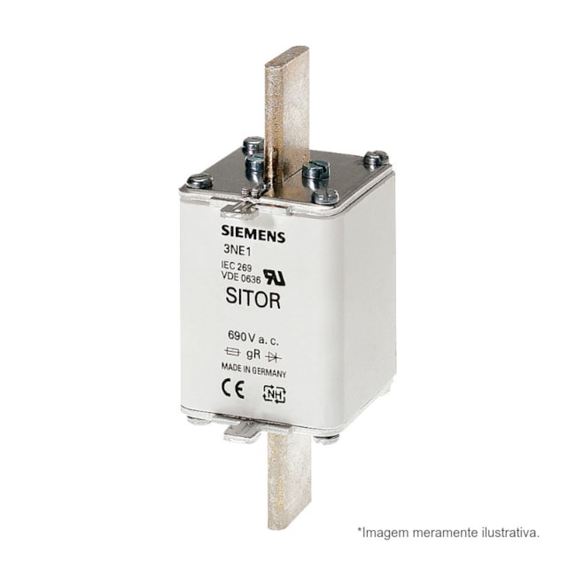 Fusível NH 1 gS Sitor Ultra Rápido 250A 100kA em 690Vca 3NE12270 SIEMENS-739c5d70-aacb-4db0-b978-5797d96e358a