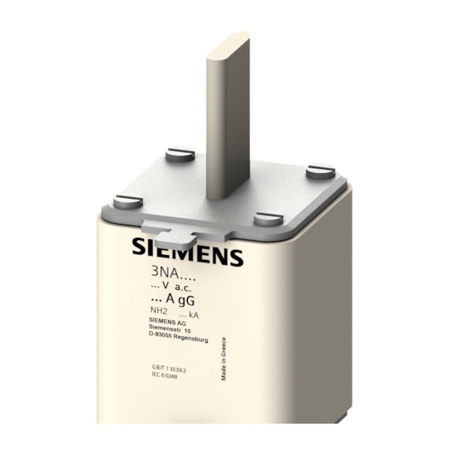 Fusível NH 2 GL/GG Retardado 300A 120KA em 500VCA 3NA3250 SIEMENS-74737241-d03c-422a-9fe9-060478bc3f2a