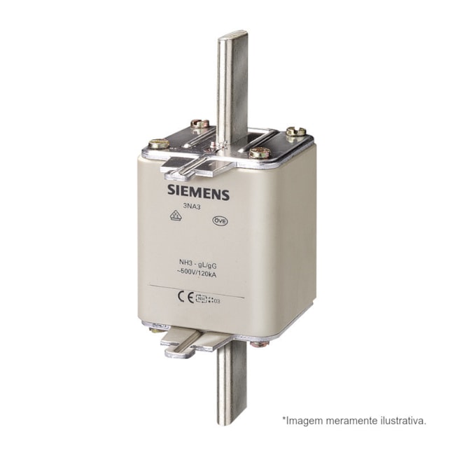 Fusível NH 3 gL/gG Retardado 630A 120kA em 500Vca 3NA3372 SIEMENS-04d9e187-e806-4a27-ac83-807c2c4574f9