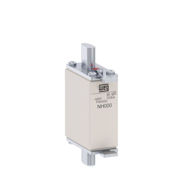 Fusível NH 63A T000 GL/GG Retardado 120KA 500VCA FNH000-63U WEG-82246942-d091-4952-823b-fd01a2f0b9a3