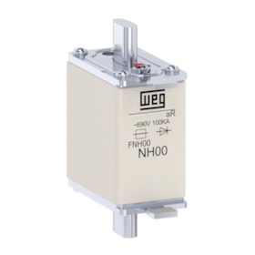 Fusível NH aR Ultra Rápido 25A 100kA em 690Vca FNH00-25K-A WEG