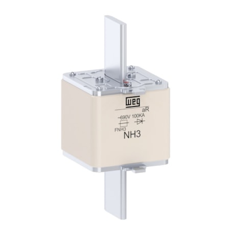 Fusível NH aR Ultra Rápido 400A 100kA em 690Vca FNH3-400K-A WEG-b7e58799-6fa5-44a9-ba5b-d03a70e38c0f