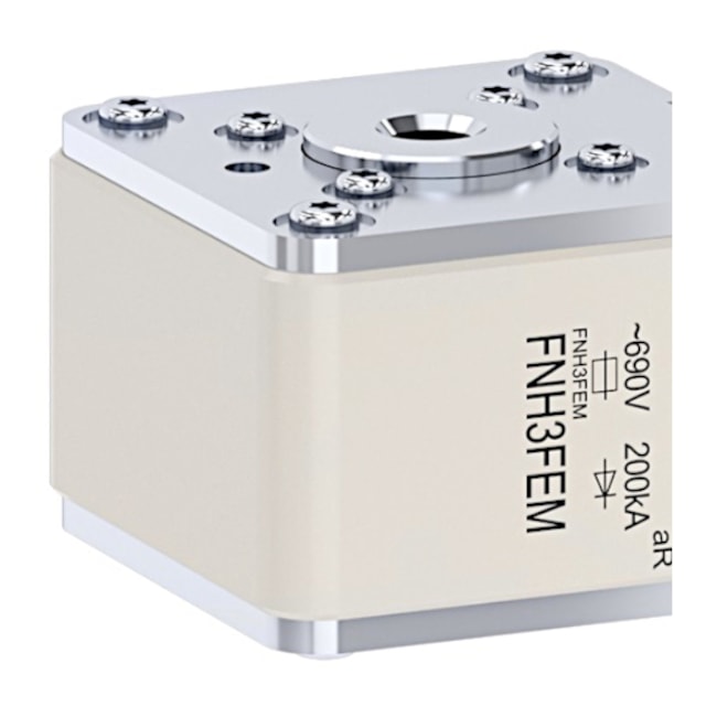 Fusível NH AR Ultra Rápido Flush 800A 200KA em 690VCA FNH3FEM-800Y-A WEG-aa04e08e-6107-4adf-9e78-d8084df949a2