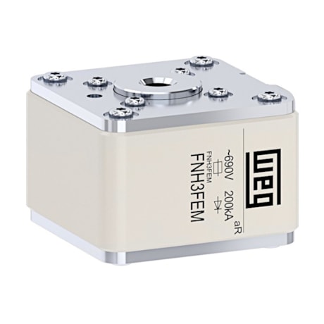 Fusível NH AR Ultra Rápido Flush 800A 200KA em 690VCA FNH3FEM-800Y-A WEG-014f784c-53af-4f0d-b50c-249d2e422aa4