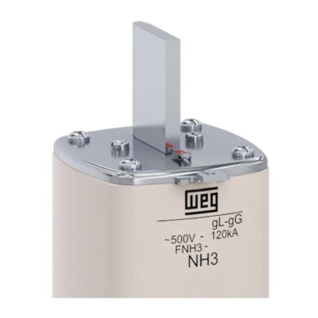 Fusível NH GL/GG Retardado 500A 120KA 500VCA FNH3-500U WEG-ae7c947c-922d-4a2a-ba4e-7d11c528d33d