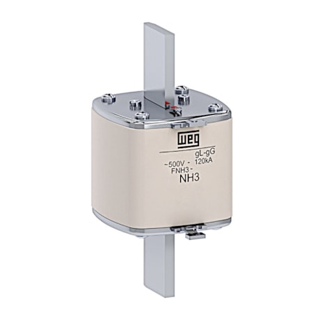 Fusível NH GL/GG Retardado 500A 120KA 500VCA FNH3-500U WEG-8ec3d89e-4e56-47b4-94ac-315b15b3364d