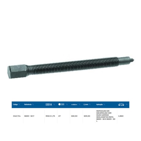 Fuso para Saca Polia 8220-30 F GEDORE-0a0e97d7-a151-44e8-bba0-920295b2e022