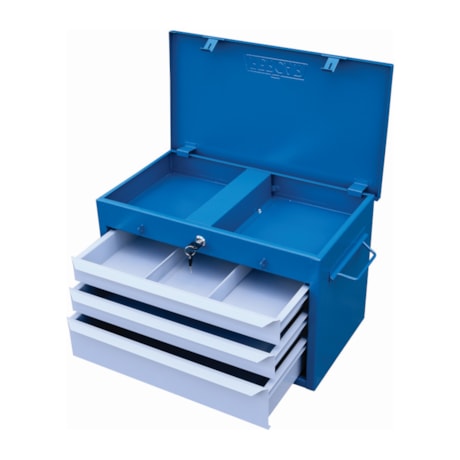 Gabinete com 3 Gavetas Deslizantes 1 Divisória Azul G3AZ FERCAR-041cc412-b045-46a2-89b0-60969bd69305