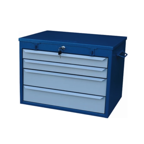 Gabinete com 4 Gavetas Deslizantes 2 Divisórias Azul G4AZ FERCAR-9ae640c3-a834-4bbc-af8c-5743a3ecf1aa