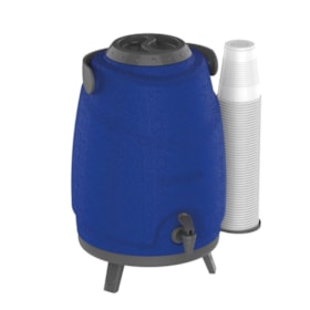 Galão Térmico 12 Litros Azul Tripé com Torneira 09000.0018.55 SOPRANO