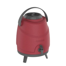 Galão Térmico 9 Litros Vermelho Tripé com Torneira 09000.0017.17 SOPRANO