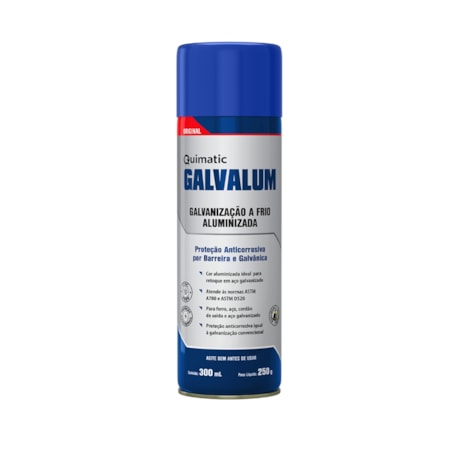 Galvanização a Frio Aluminizada Aerossol 300ml DN1 QUIMATIC-32c3336f-8007-488b-97af-8058ada672a0