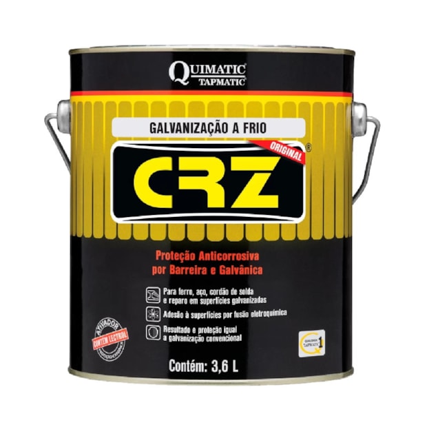 Galvanização Instantânea a Frio CRZ 3,6 Litros DB3 TAPMATIC-30a96158-5caa-4e43-bc4c-2bbae8a39fc7