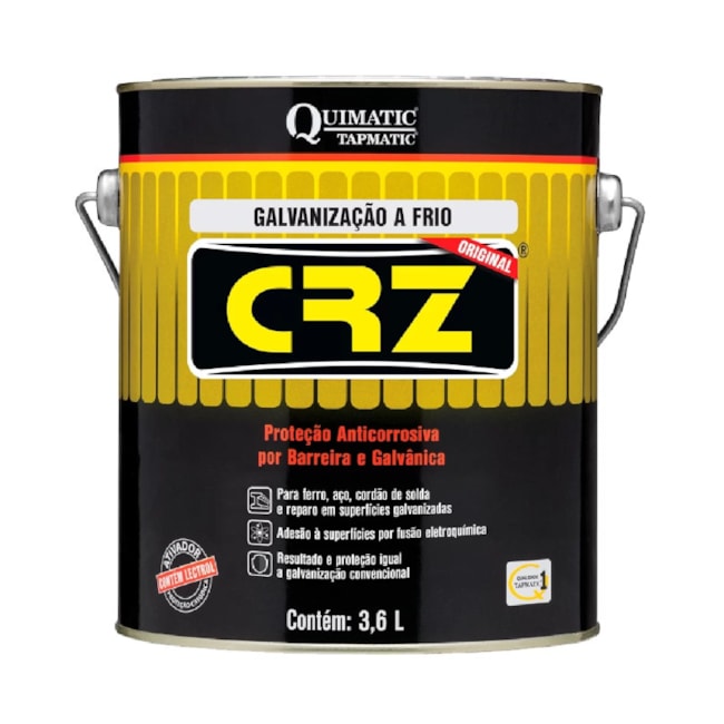 Galvanização Instantânea a Frio CRZ 3,6 Litros DB3 TAPMATIC-dcc096d6-3f1b-4ae6-8e8c-9bc9b240e6fb