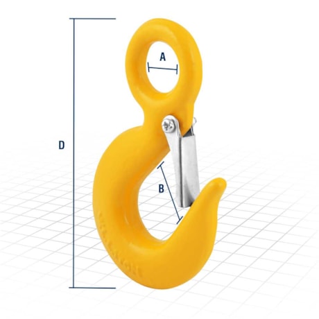 Gancho de Aço 1.0 Tonelada 5/16