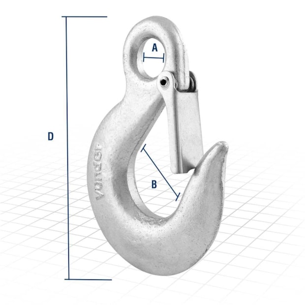 Gancho de Aço 1.5 Toneladas 3/8