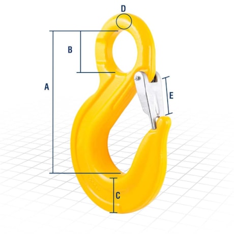 Gancho de Aço 5.30 Toneladas com Olhal e Trava Grau 8 3569100500 VONDER-2aa5aec4-bd47-4e2d-a454-49c23ca52f77