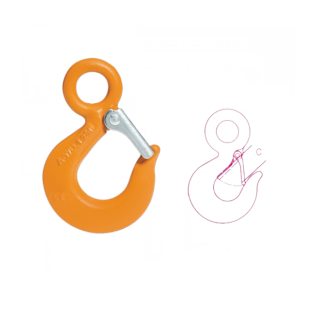 Gancho de Alta Resistência 800kg com Olhal e Trava 8052 ROBUR-1b36512a-d5dd-421d-8245-6790de2a914c