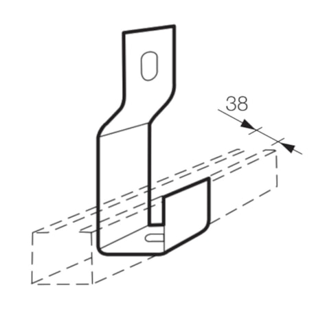 Gancho Suporte Longo para Perfilados 150mm Chapa n°18 PG 936236 CEMAR-78c0069c-3b88-47e8-95c5-5a717e3cc5dc