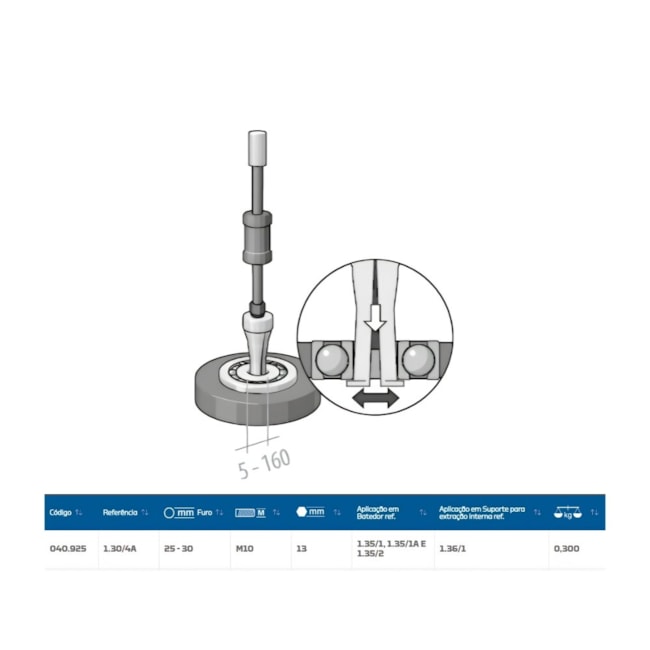 Garra Extração Interna Tipo Cunha 24 A 30 Mm 1.30/4A GEDORE-4dac472c-f2cb-45f6-a92f-c22a006b2db9