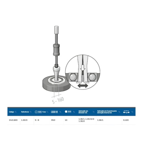 Garra Extração Interna Tipo Cunha 5 a 8mm 1.30/0 GEDORE-3b8f271a-f0b0-42fc-bf79-ce038e67a389
