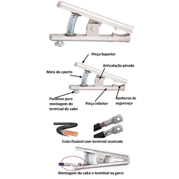 Garra Negativa 200A Cabo até 35mm2 em Alumínio 2050 LEDAN-fc7830b5-48e2-4f77-a3fd-6bf8a9f0f955