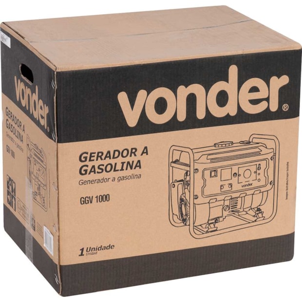 Gerador a Gasolina 0.9/1.0 KVA 1.000W Monofásico GGV 1000 VONDER-5b819b35-cf17-4e2c-bcbf-cb498936ecd3