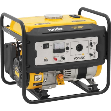 Gerador a Gasolina 0.9/1.0 KVA 1.000W Monofásico GGV 1000 VONDER