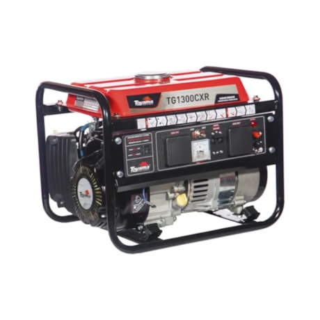 Gerador a Gasolina 1,25KVA 4 Tempos 110/220V Partida Manual TG1300CXR TOYAMA