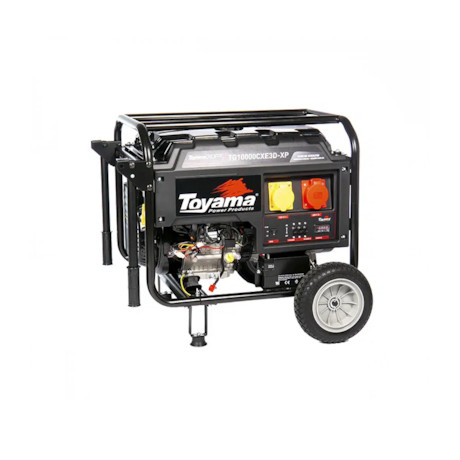 Gerador a Gasolina 10/11.25 KVA Trifásico 220V 4 Tempos Partida Elétrica/Manual TG10000CXE3D-XP TOYAMA