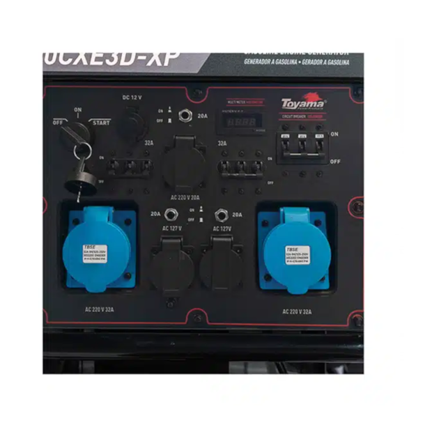 Gerador à Gasolina 17 KVA Trifásico 4 Tempos Partida Elétrica 220V TG15000CXE3D-XP TOYAMA-c30b170e-3ad8-41cb-8d6c-1f27a1ee8494