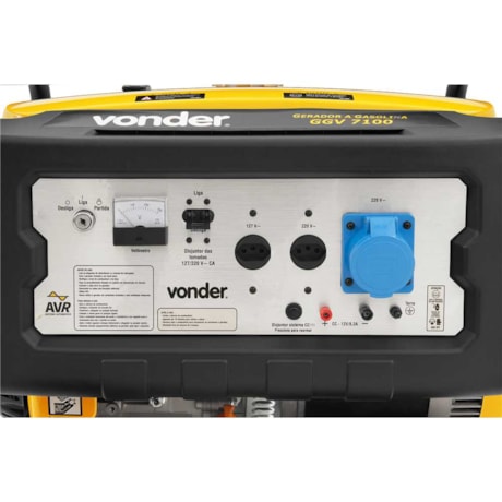 Gerador a Gasolina 6.5/7.1 KVA 7.100W Monofásico 127V/220V GGV 7100 VONDER-21243e17-8f10-420b-8bf3-d56047db9a26