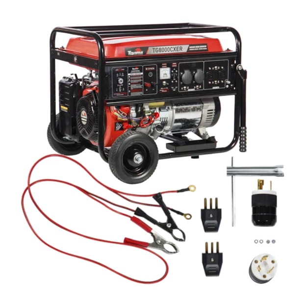 Gerador a Gasolina 7,2KVA 4 Tempos 110/220V Partida Manual/Elétrica TG8000CXER TOYAMA-f0092af7-477b-4cf8-82d8-dc6cd8815ffe