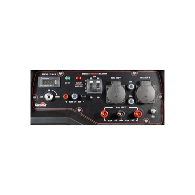Gerador a Gasolina 8.0/9.0KVA 4 Tempos 110/220V Partida Manual/Elétrica TG10000CXE TOYAMA-0f20297f-7fc6-4362-b582-33acfe3162d2