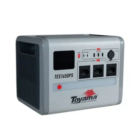 Gerador Bateria LiFePO4 Estação de Energia Portátil 1650W 60HZ Power Station 220V TES1650PS-220 TOYAMA-151a461d-2301-447f-b23d-d3a4fdf2de69
