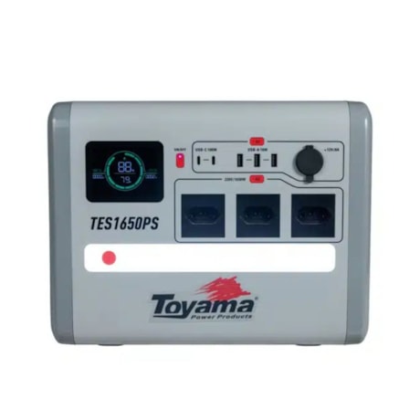 Gerador Bateria LiFePO4 Estação de Energia Portátil 1650W 60HZ Power Station 220V TES1650PS-220 TOYAMA-202aea19-1f7c-4f81-917a-6eadbb4f2b5e