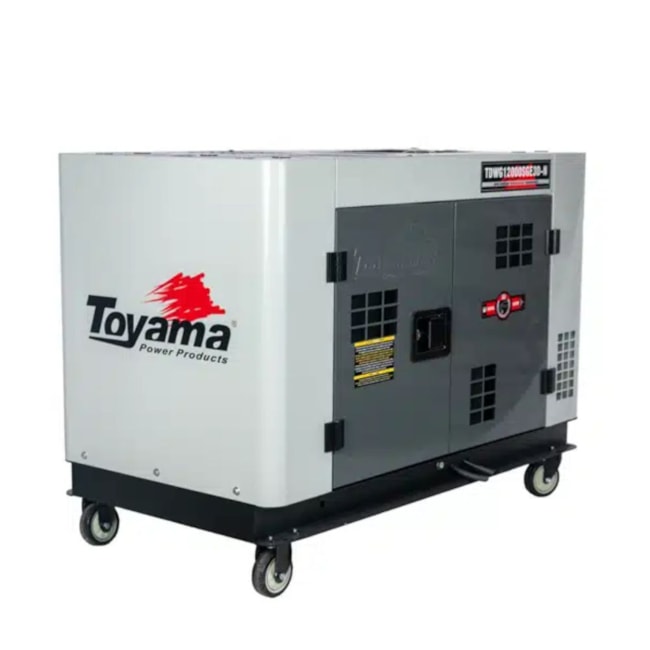 Gerador Diesel 11.0/12.5 KVA Trifásico 4T Partida Elétrica Cabinado TDWG12000SGE3 TOYAMA-4fbf0736-2f6a-4e90-b6c7-e1da5ed14724