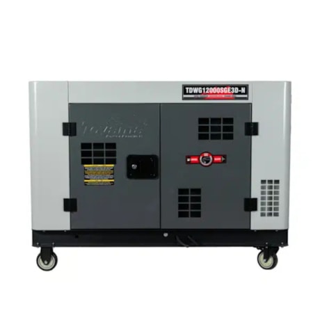 Gerador Diesel 11.0/12.5 KVA Trifásico 4T Partida Elétrica Cabinado TDWG12000SGE3 TOYAMA-0e1c36fc-ef31-48b5-8f01-8cd1f97213b6