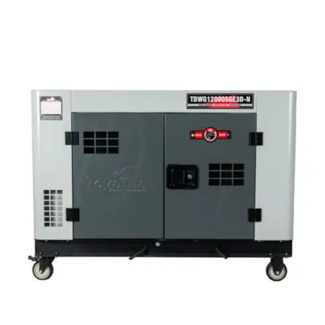 Gerador Diesel 11.0/12.5 KVA Trifásico 4T Partida Elétrica Cabinado TDWG12000SGE3 TOYAMA-343cac05-2187-493f-96d9-ff6d439173b2