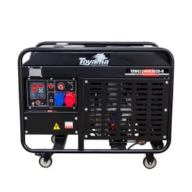 Gerador Diesel 11.0/12.5 KVA Trifásico 4T Partida Elétrica TDWG12000CXE3 TOYAMA