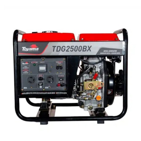 Gerador Diesel 2.0/2.2 KVA Monofásico Bivolt 115/230V Brushless Partida Manual TDG2500BX TOYAMA-0465563b-8191-437b-bd87-146cf45fbc3e
